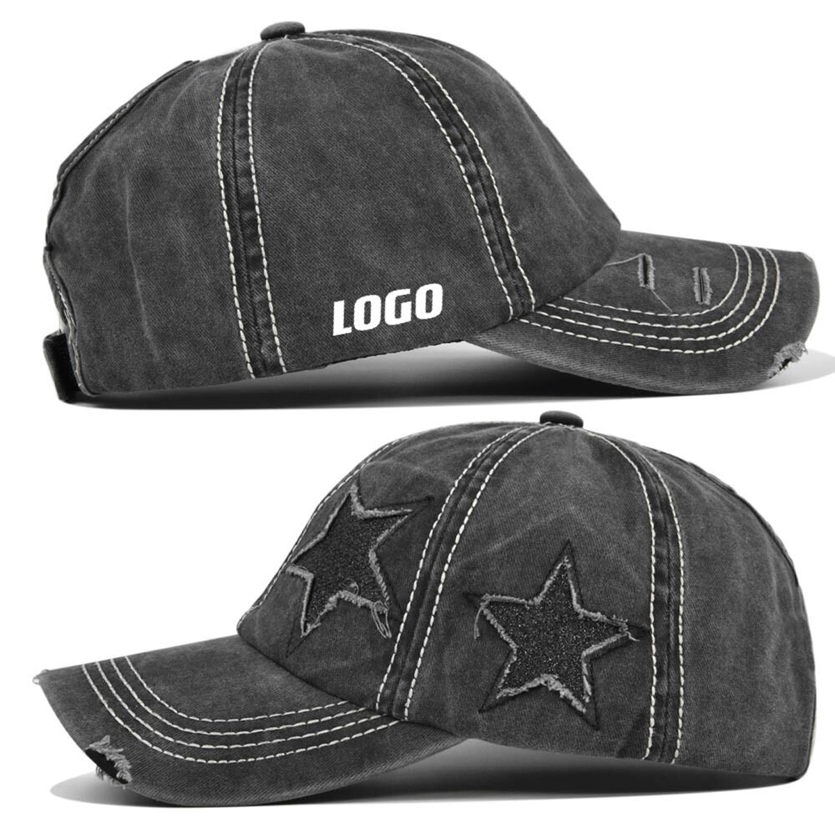 Distressed Baseball Cap 2