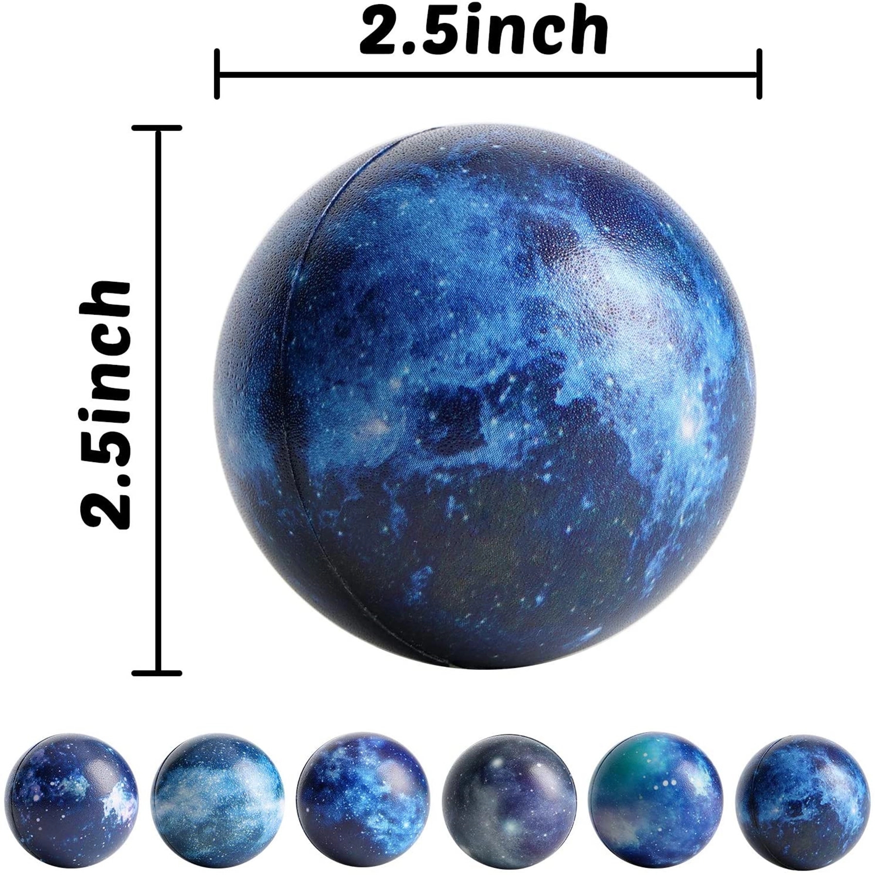 Galaxy Shape Foam Stress Balls 3