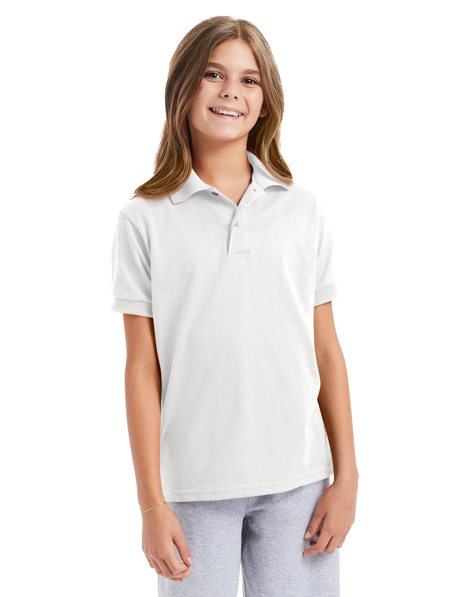 Hanes EcoSmart Jersey Polo Shirt 8