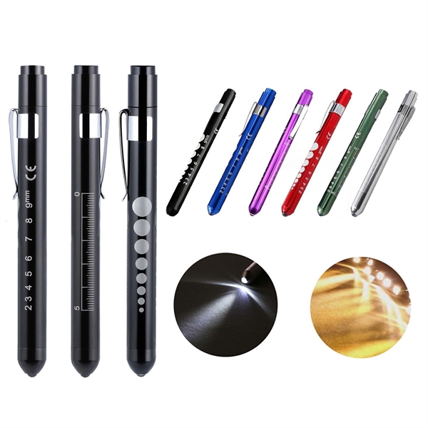 LED Medical Penlight with Pupil Gauge MOQ50 1