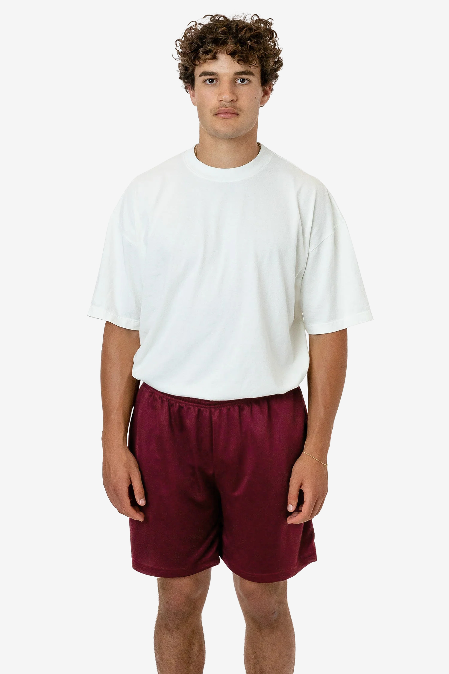 POLY PIQUE MESH MID-LENGTH SHORTS 16