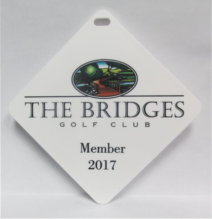 Multi colr imprinted Custom Plastic Bag Tags 1