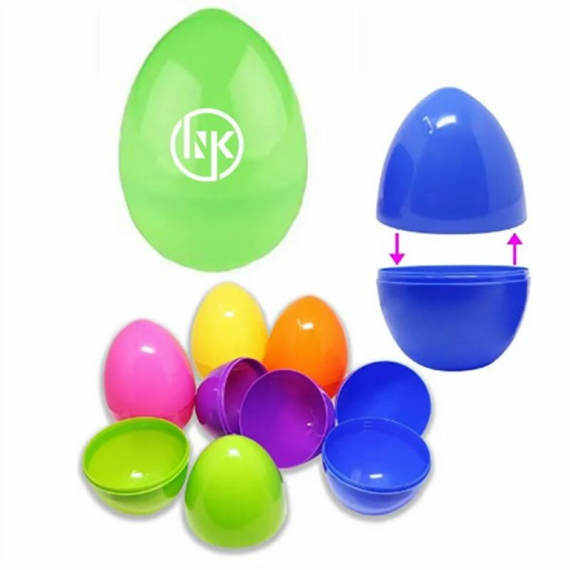 Empty Plastic Easter Eggs with custom logo