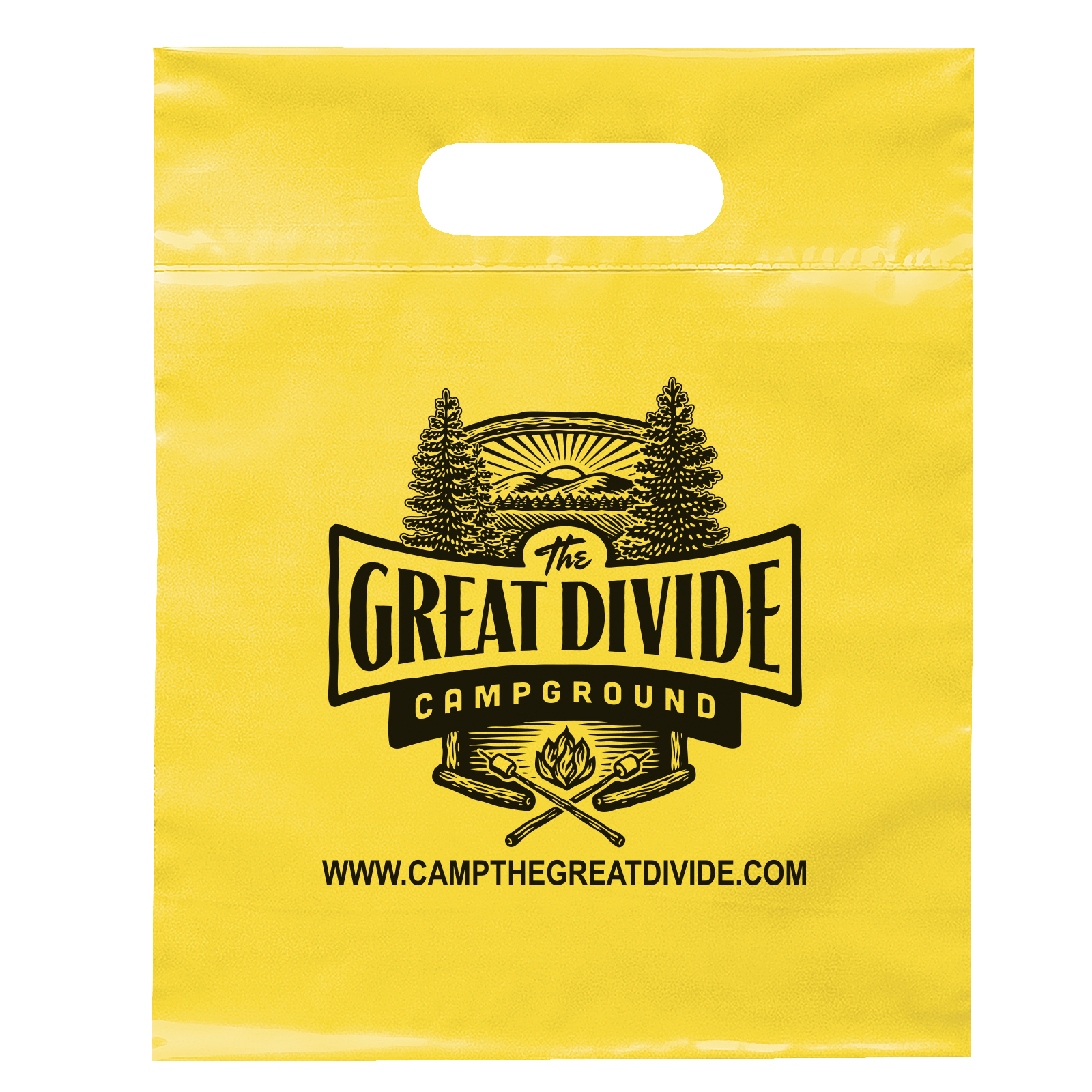 Die Cut Handle Bag - 9 1/2W x 12H - Flexo Ink Print 7