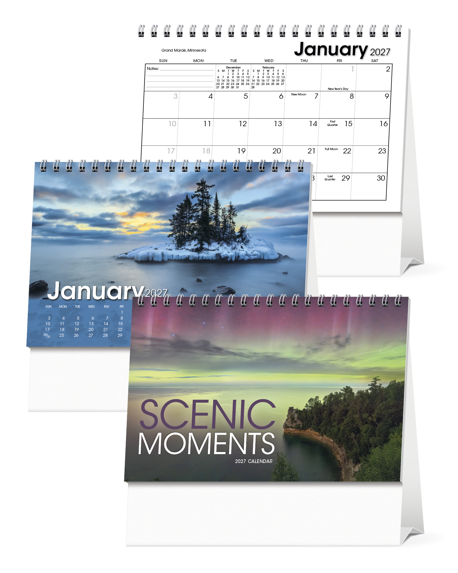 Triumph® Calendars Scenic Moments Large Desk Calendar 35