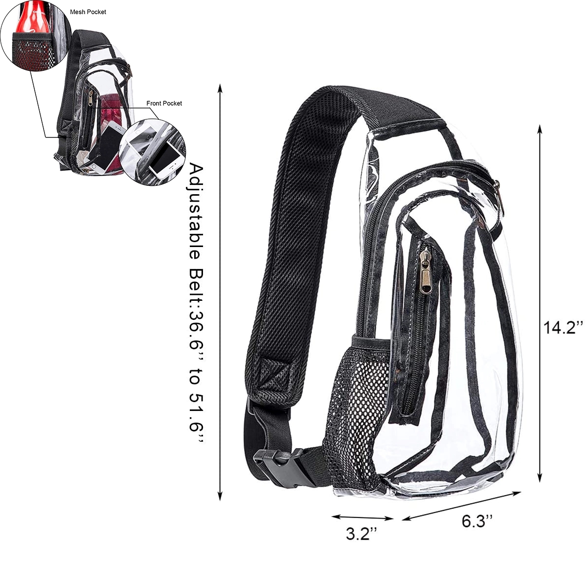Clear Pvc Sling Bag 4