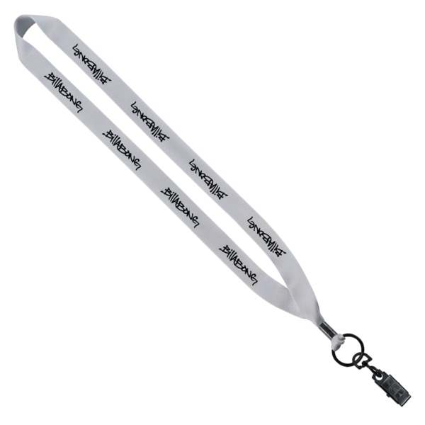 3/4" Polyester Lanyard with Metal Crimp & Bulldog Clip 15