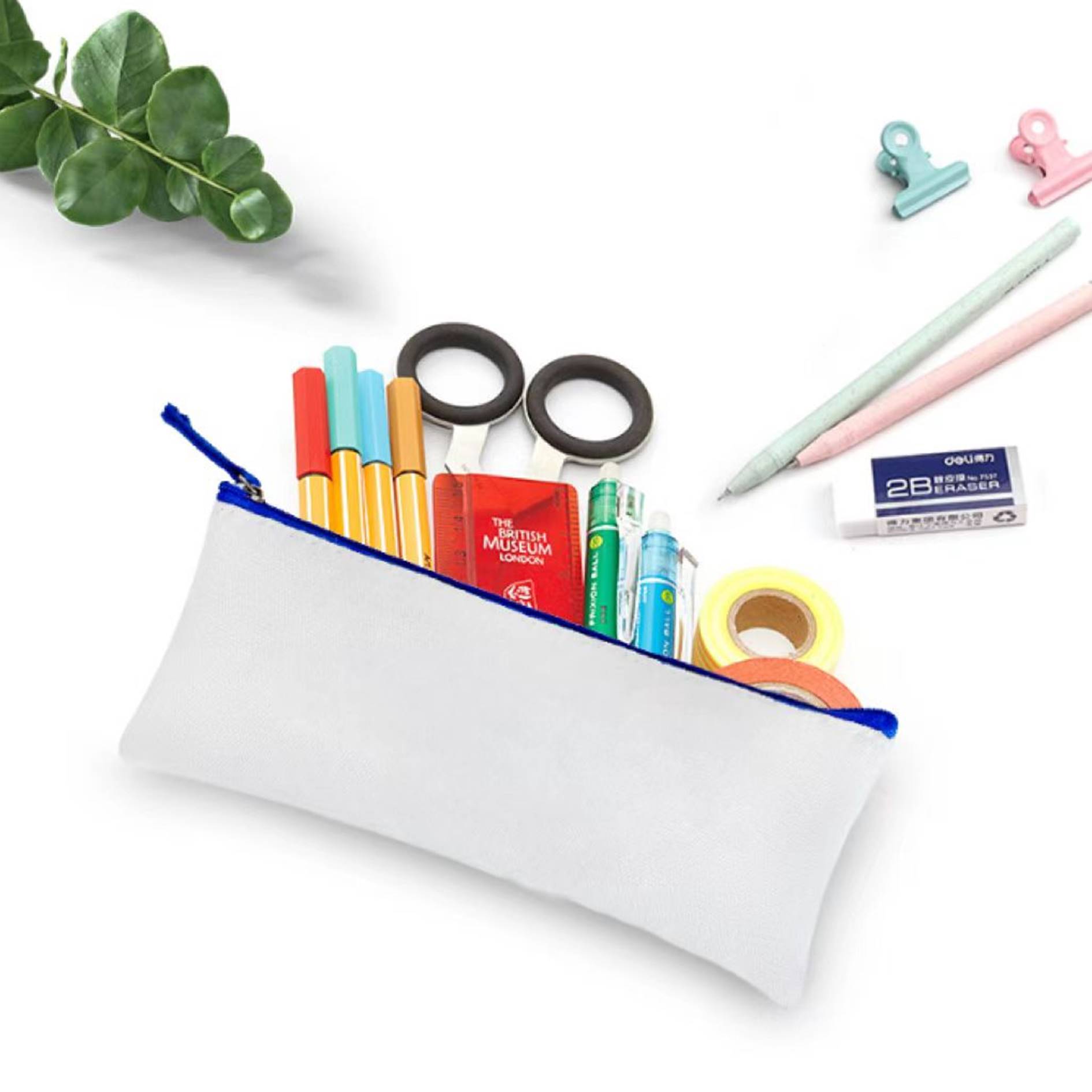 Custom Logo Canvas Pencil Pouch 4