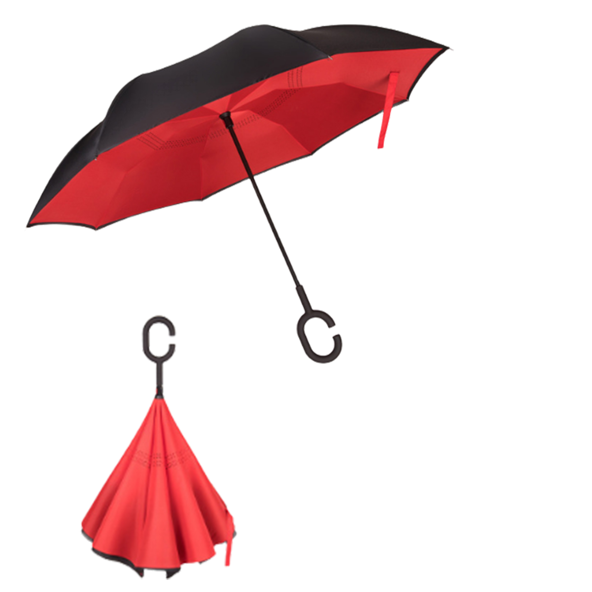 MOQ 30 PCS Convenient Hands Free Inverted Umbrella 13