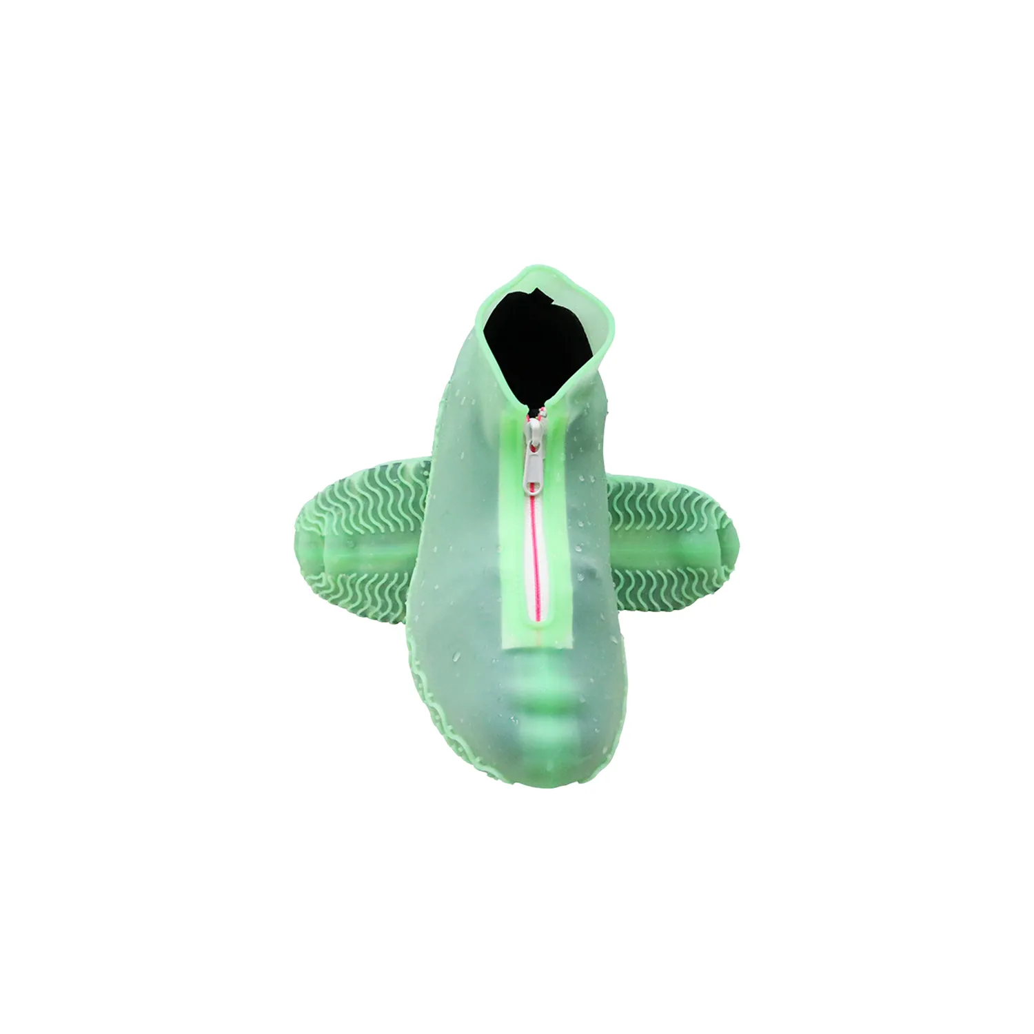 Silicone Waterproof Shoe Covers with Zipper 2