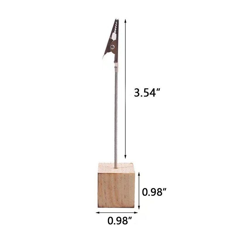 Wooden Memo Holder Stand 2