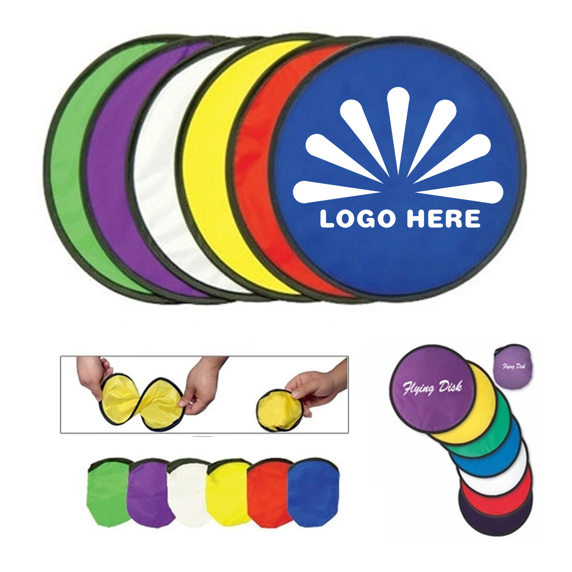 Compact Flying Disc W/ Bag MOQ 50 PCS 1