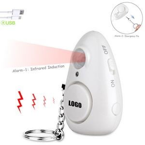 Rechargeable 2 In 1 Egg Shaped Self Defense Alarm With Flashlight 12