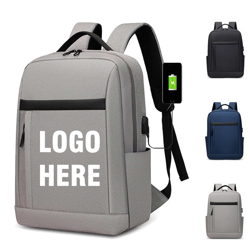 Custom Laptops Backpack with USB Charging Port 2