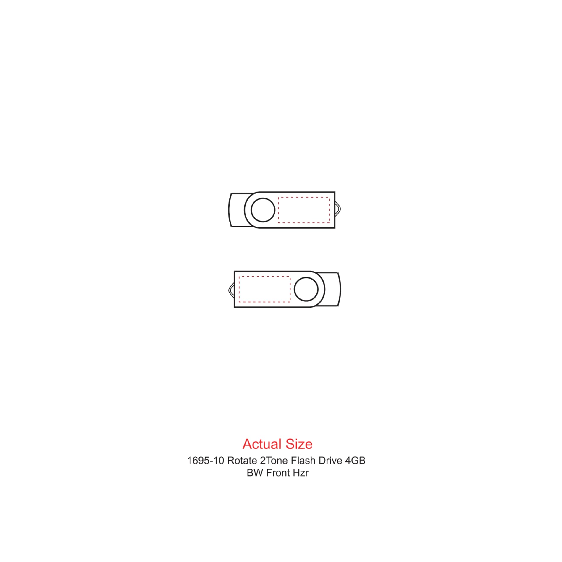Rotate 2Tone Flash Drive 4GB 3