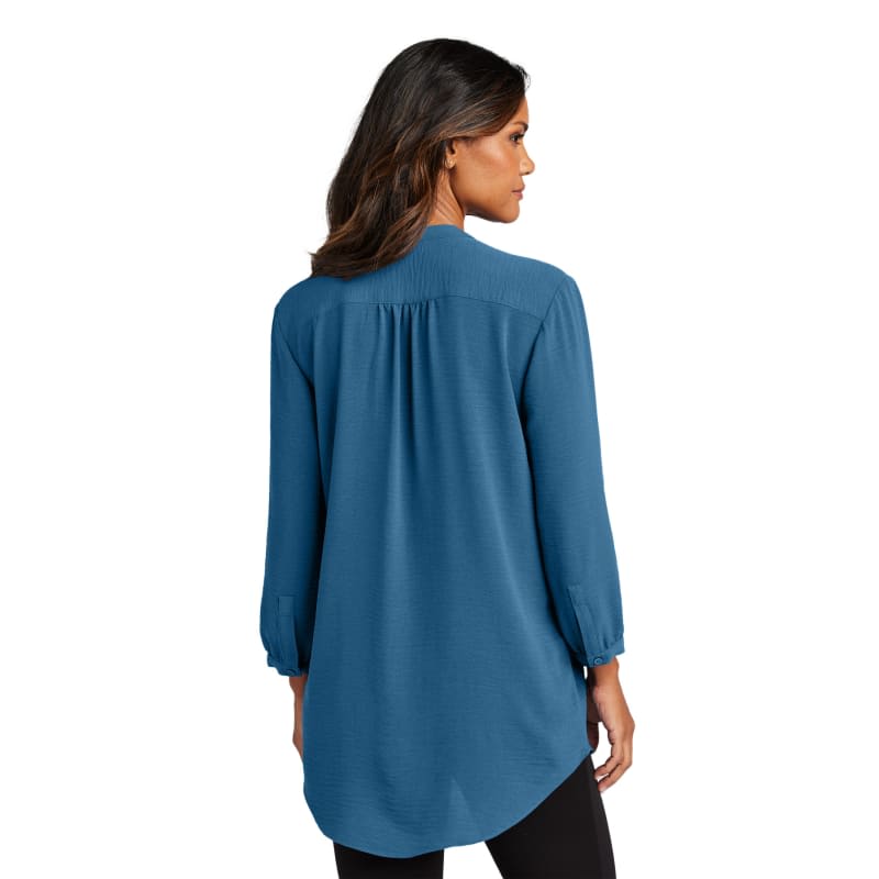 Port Authority Ladies 3/4-Sleeve Textured Crepe Tunic 8