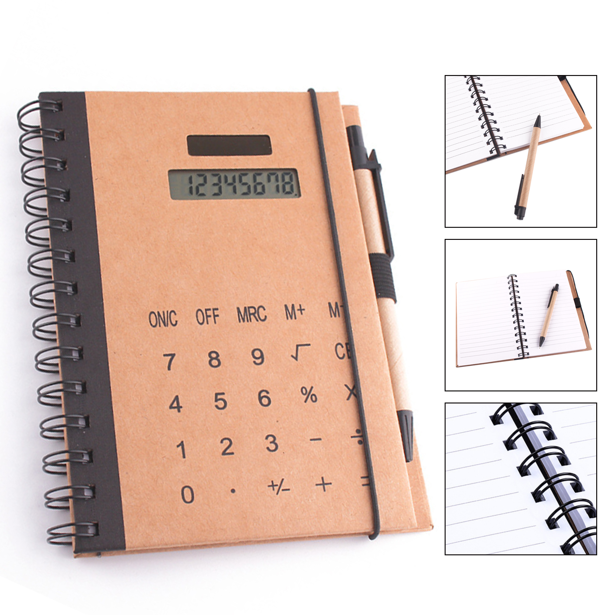Calculator Spiral Notebook Pen Set MOQ 25 2