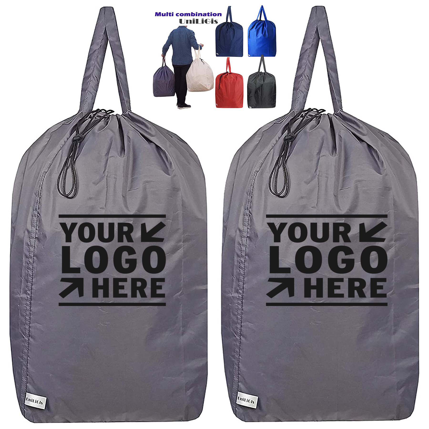 13.78 x 13.78 x 27.56 Inches Washable Travel Laundry Bag 