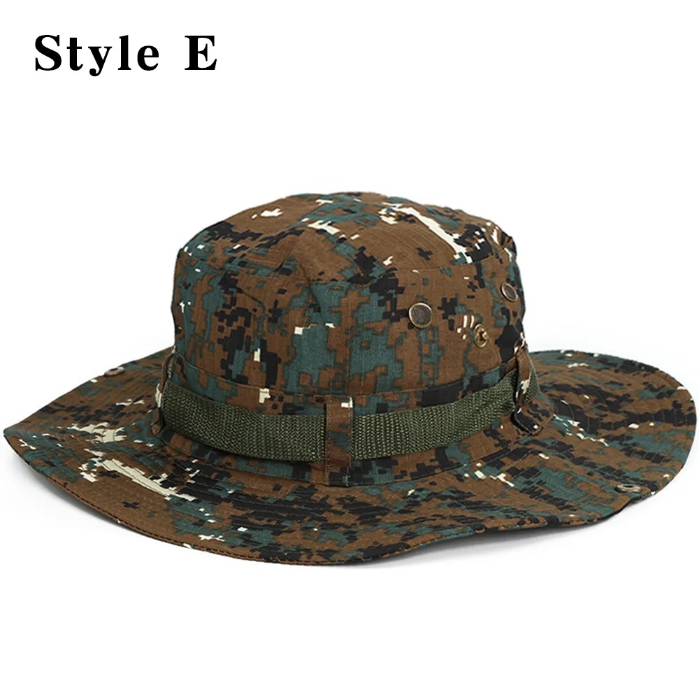 Wholesale Custom LOGO UPF50+ Boonie Hats Wide Brim Hiking 10
