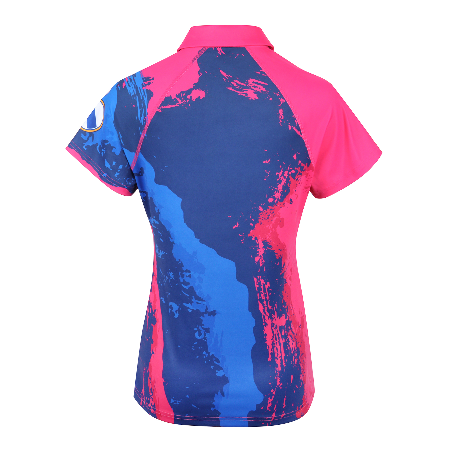 Custom Full Color Dye Sublimation Performance Short Sleeve Polo Shirt 4