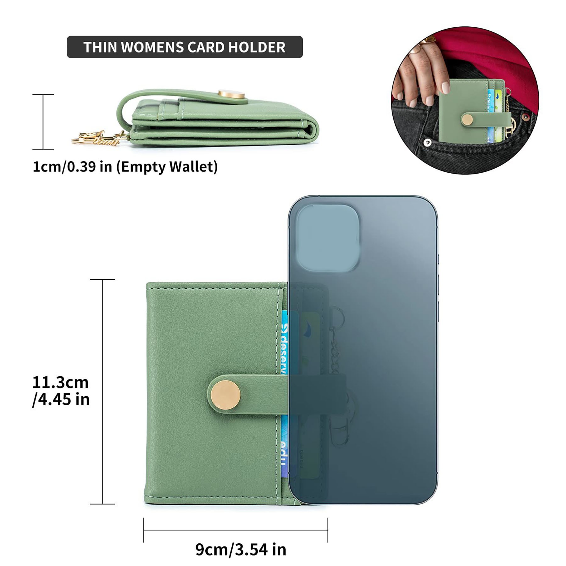 Women RFID Blocking Slim Wallet 3