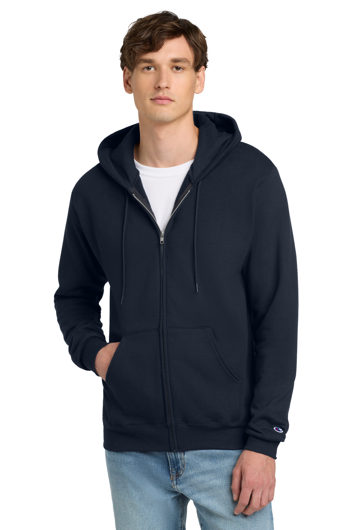 Champion Powerblend Full-Zip Hoodie. S800 12