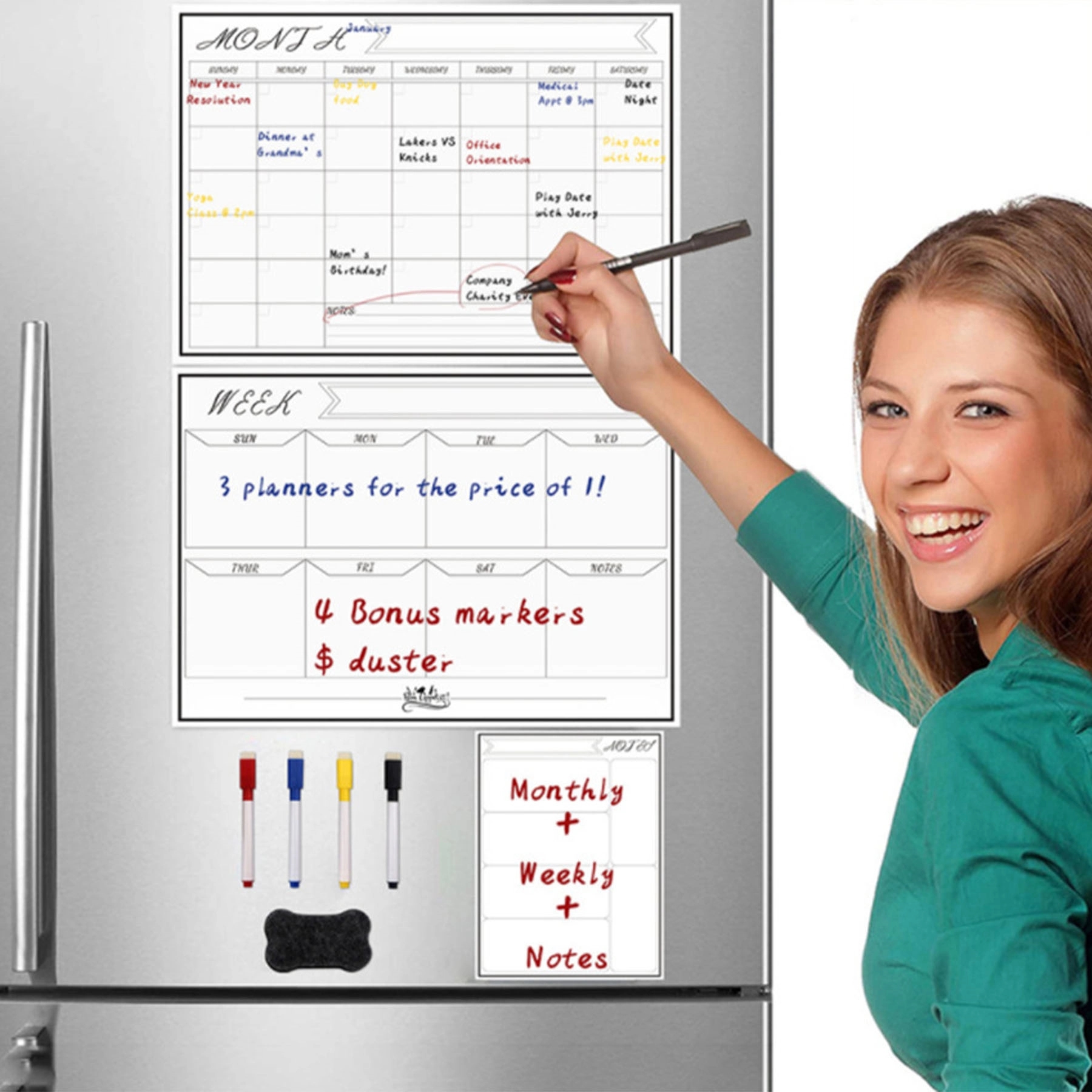 Magnetic Refrigerator Calendar Sticker 3