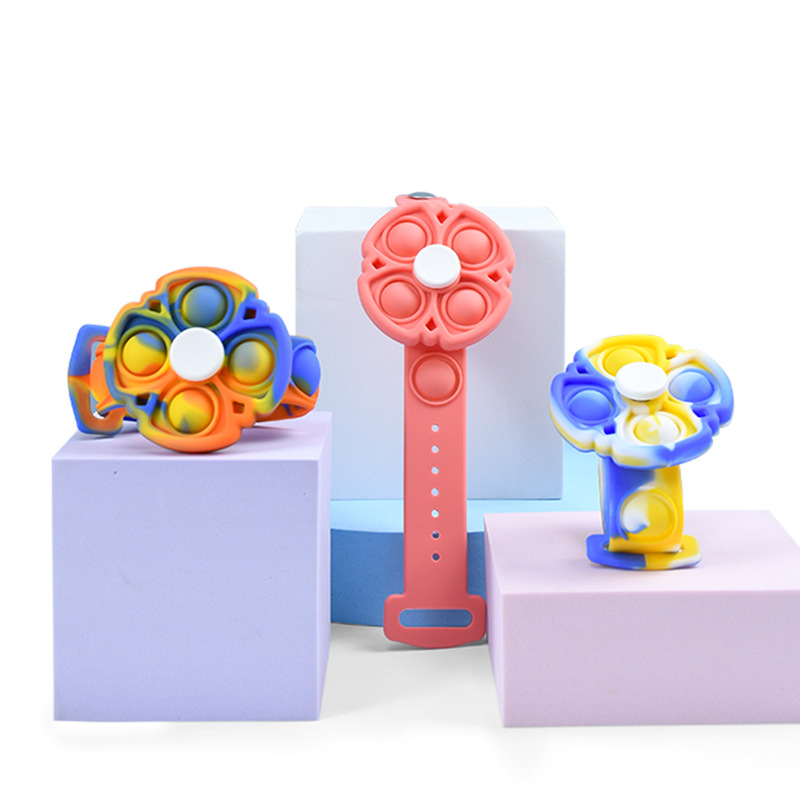 Stress Relief Pop Wristband Fidget Sensory Hand Finger Press Silicone Toy 13