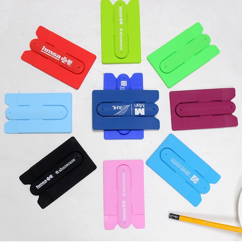 Silicone Phone Card Money Clip Stand Wallet Quik Snap 2