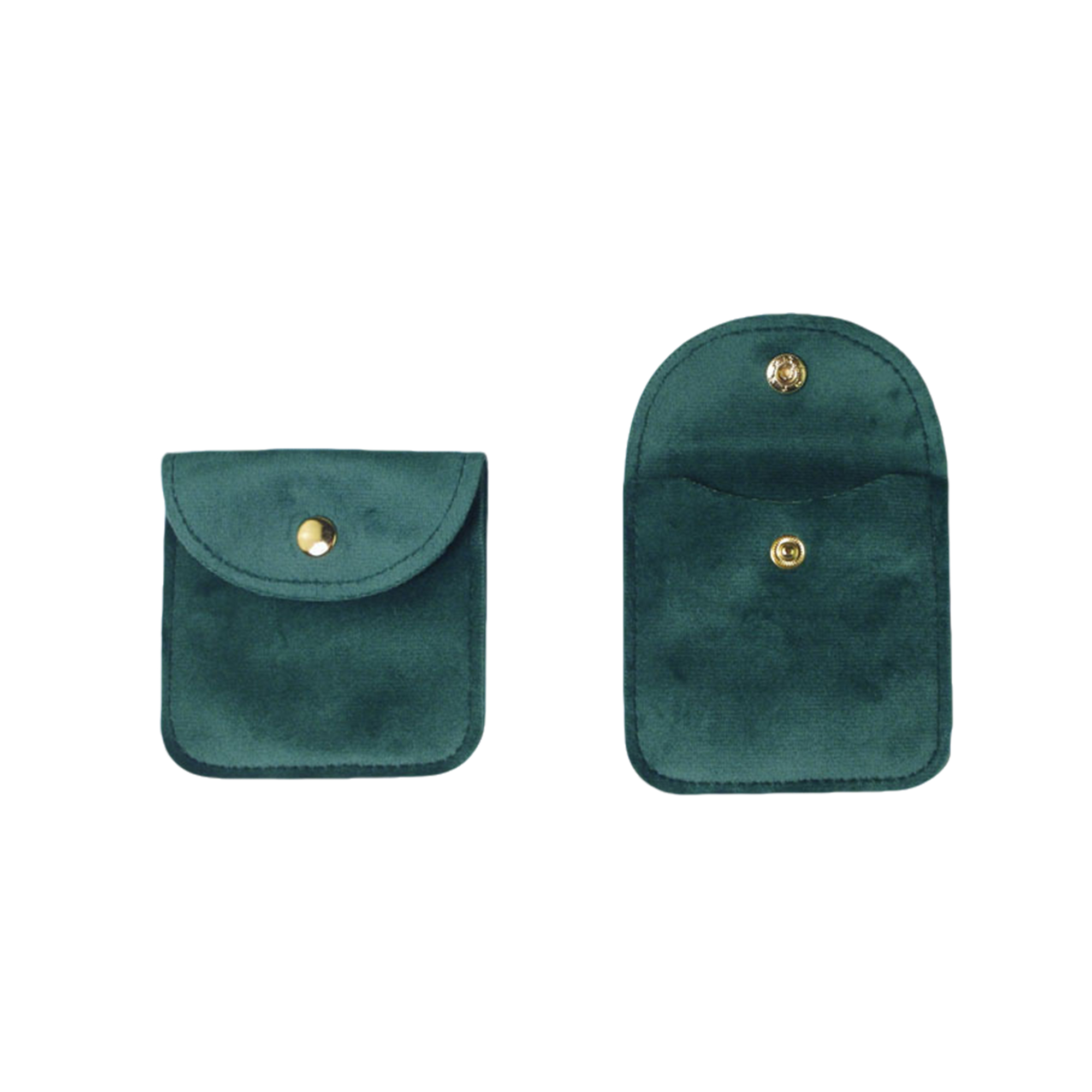 Velvet Snap Pouch For Jewelry Or Coins 3.2" x 3.2" 15
