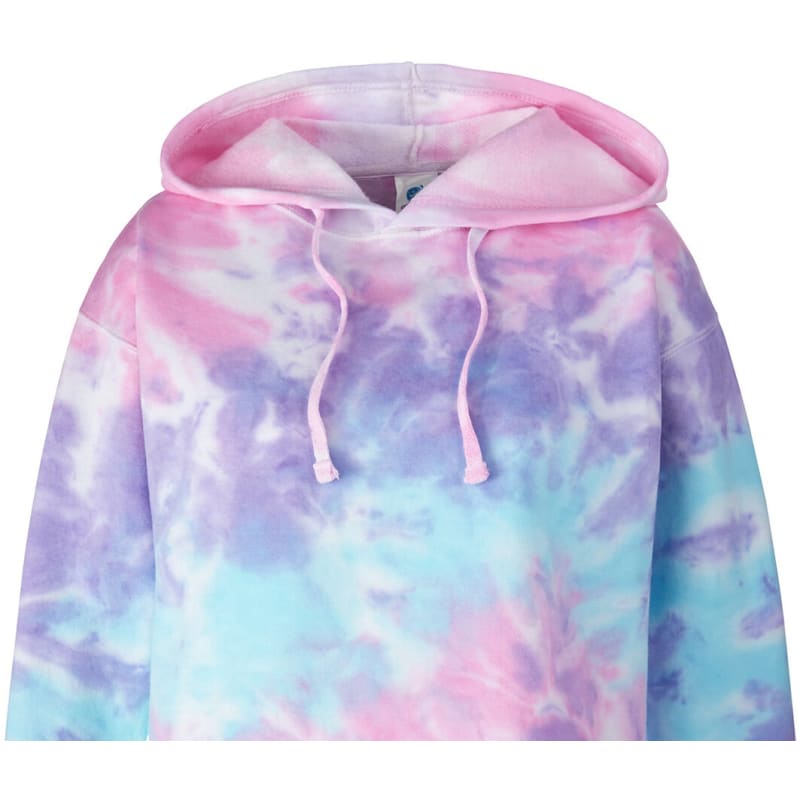Tie-Dye Ladies' Cropped Hooded Sweatshirt 6