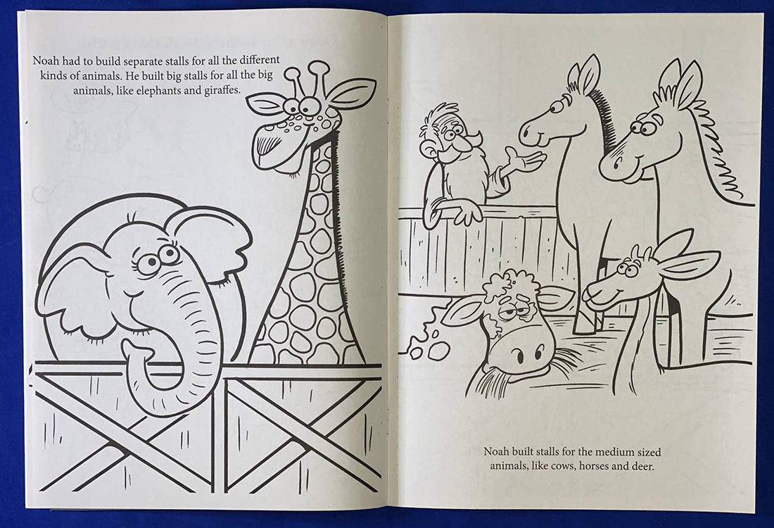 COLORING BOOK - Noah's Ark Coloring & Activity Book 4