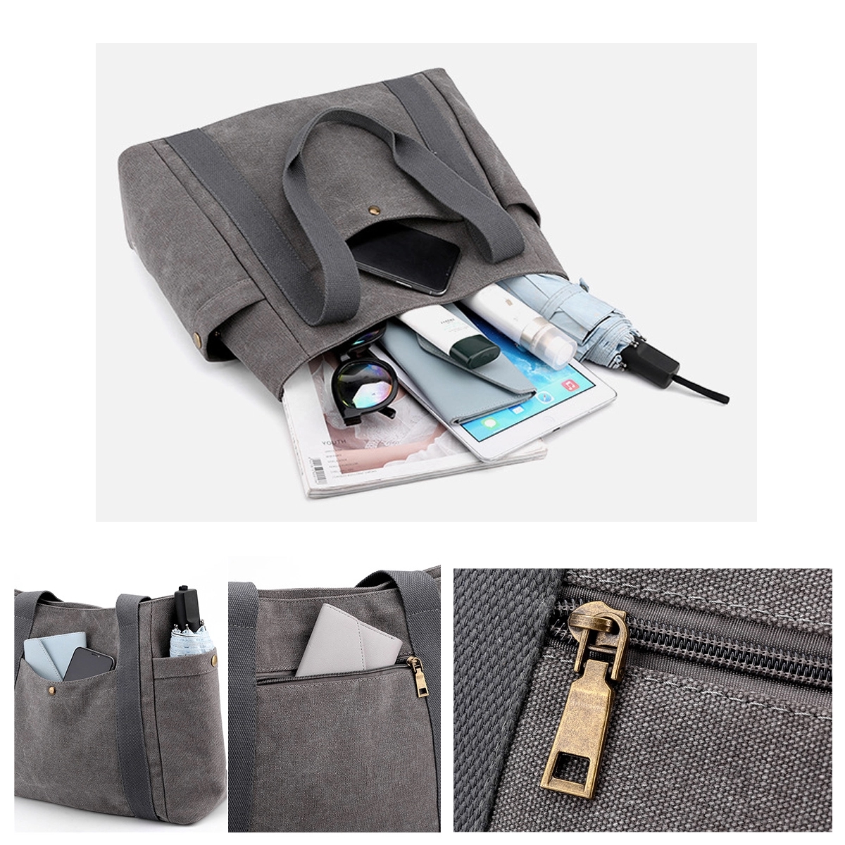 Canvas Tote Bag, custom tote bag with logo imprint 5