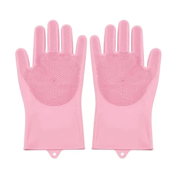 Silicone Pet Bathing Gloves with Anti-Bite Protection 5