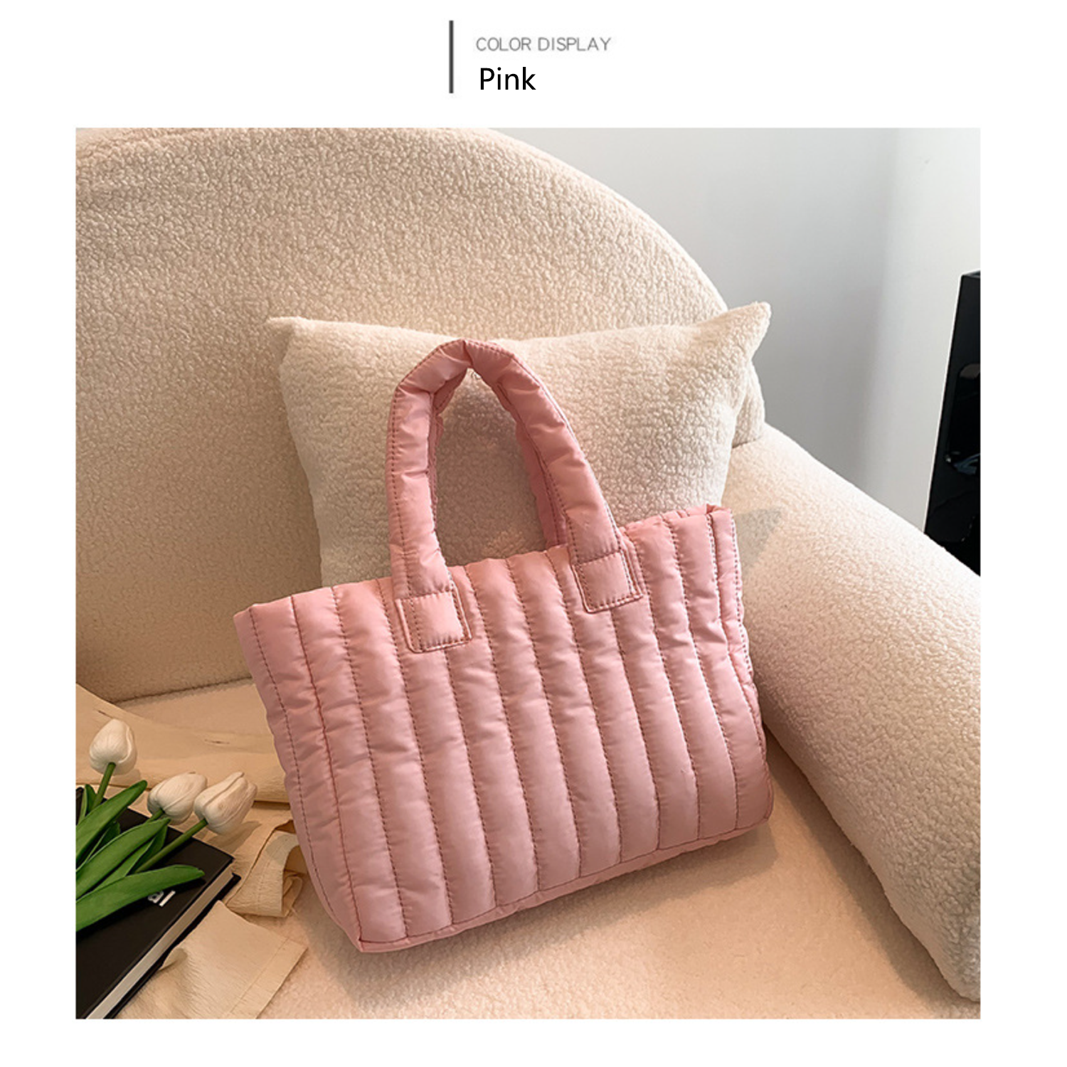 Puffer Purses Lightweight effortlessly outfit Women Tote Bag 15