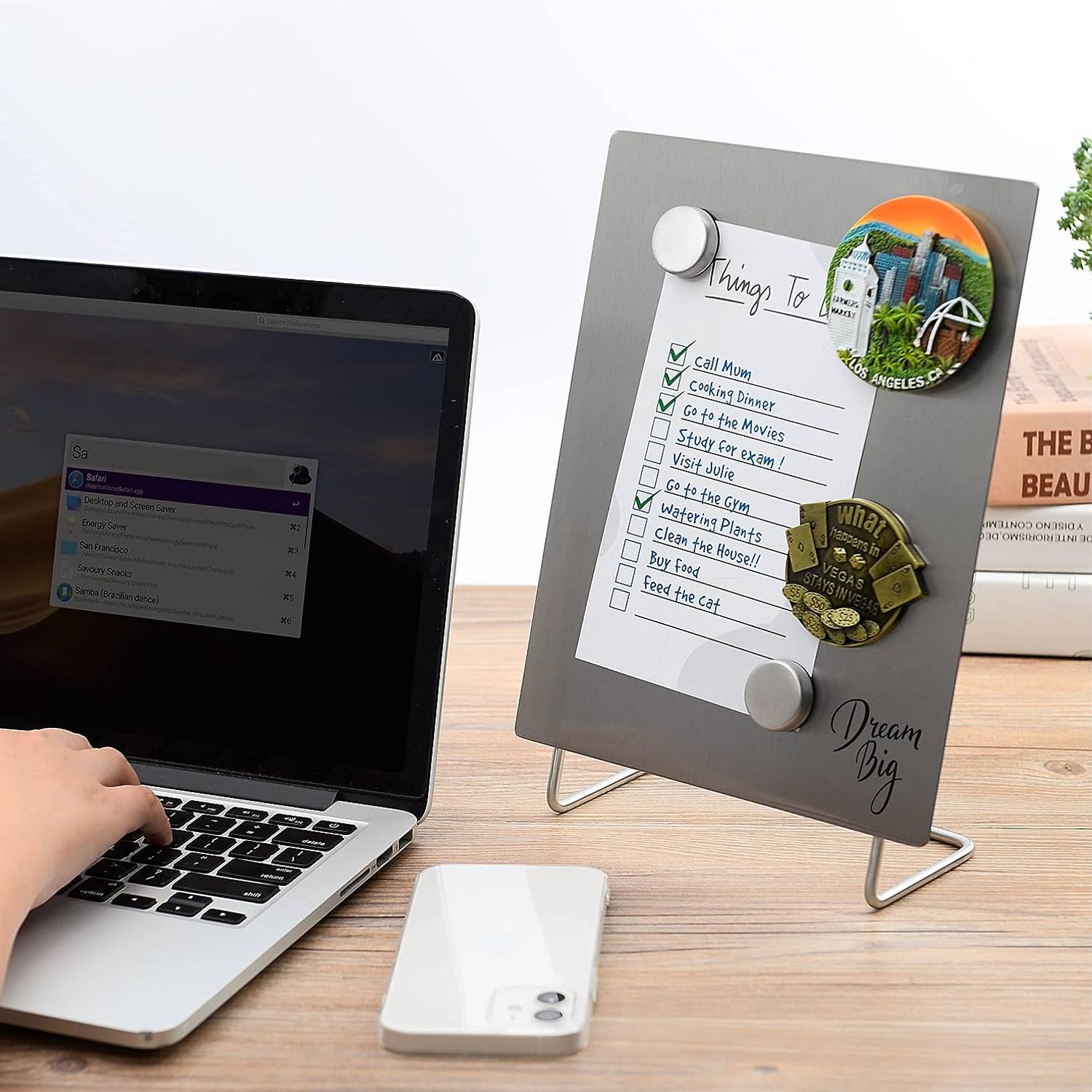 Magnetic Display Compact Tabletop Bulletin Board 5