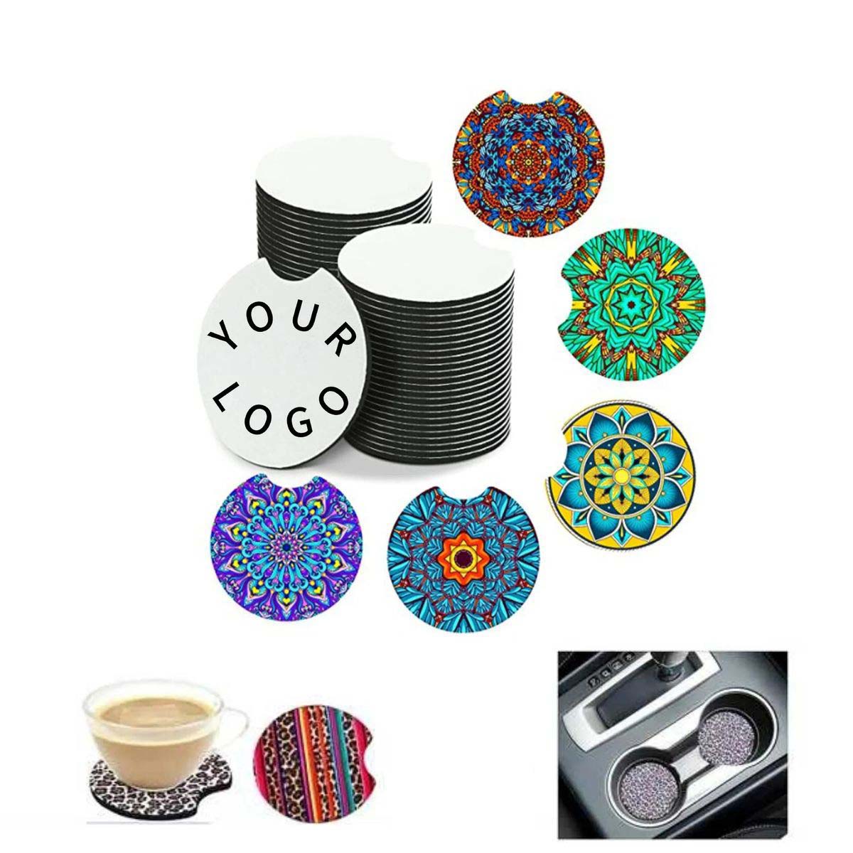 Round Rubber Coasters for Sublimation Printing 1