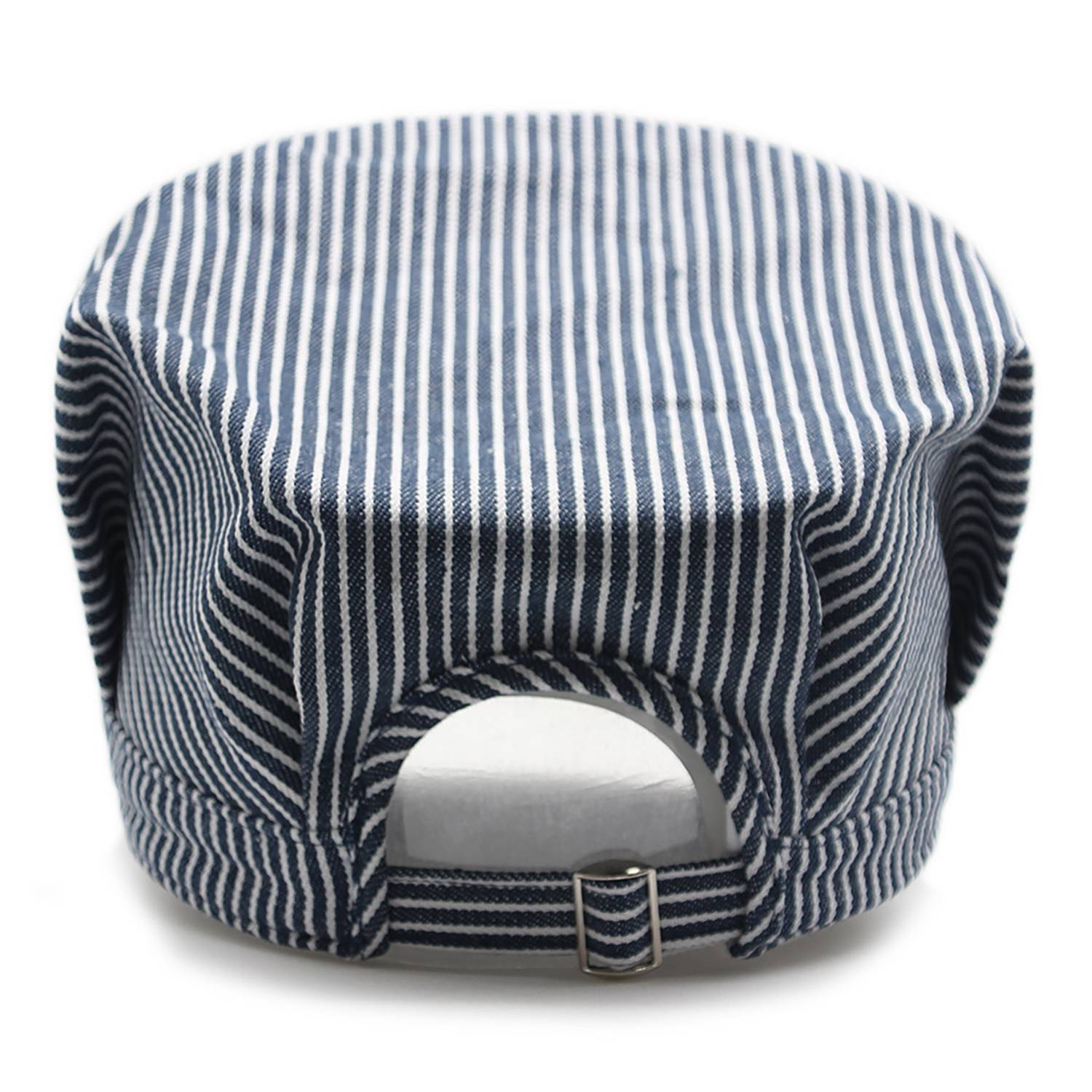 Polyester Retro Blue Striped Train Conductor Hat 7