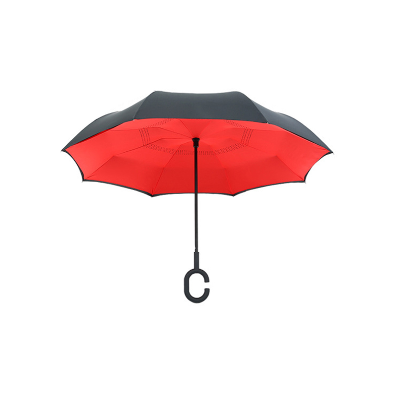 Double Layer Reverse Umbrella with C-Shaped Handle 6