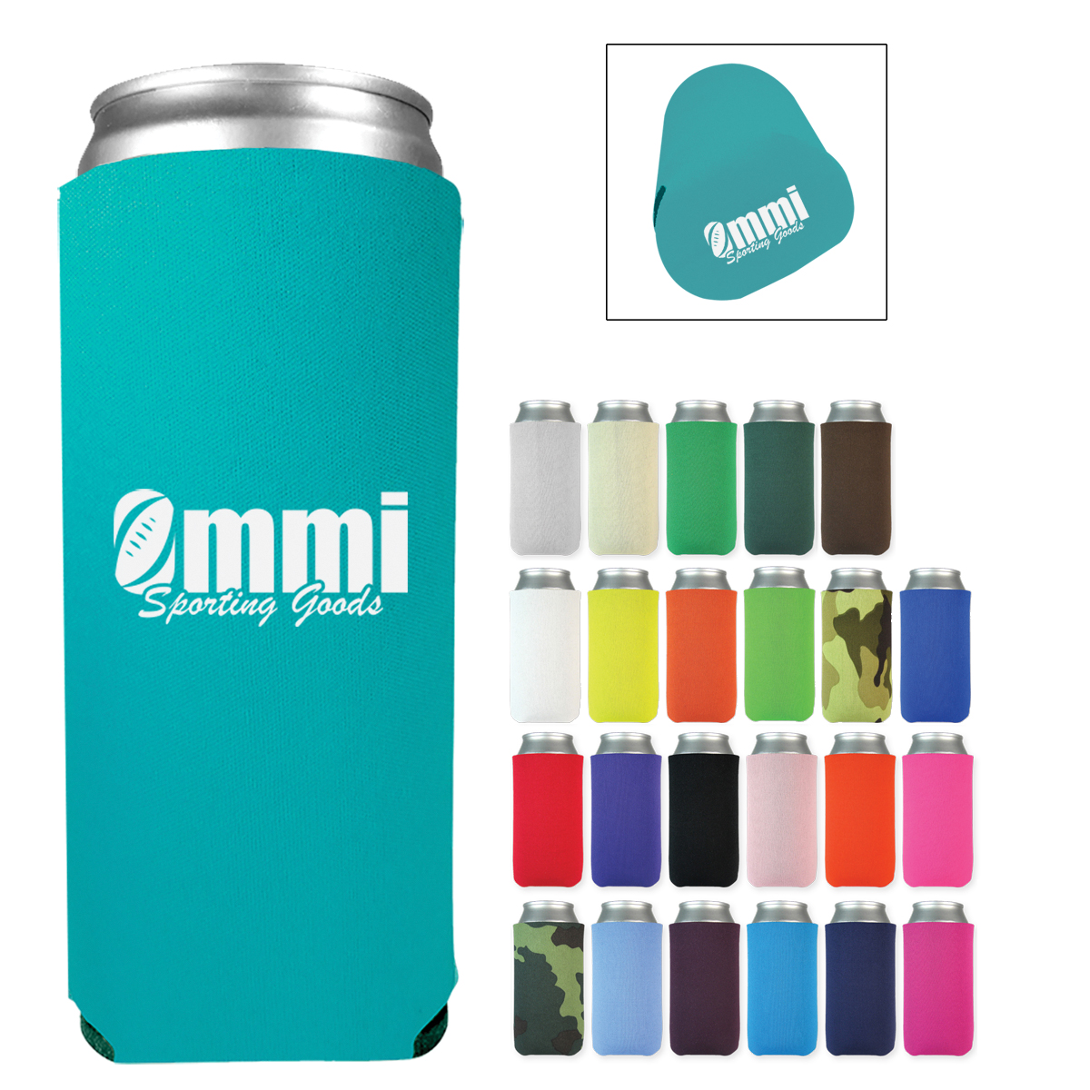 8 Oz. Slim Kan-Tastic, custom koozie with logo imprint 22