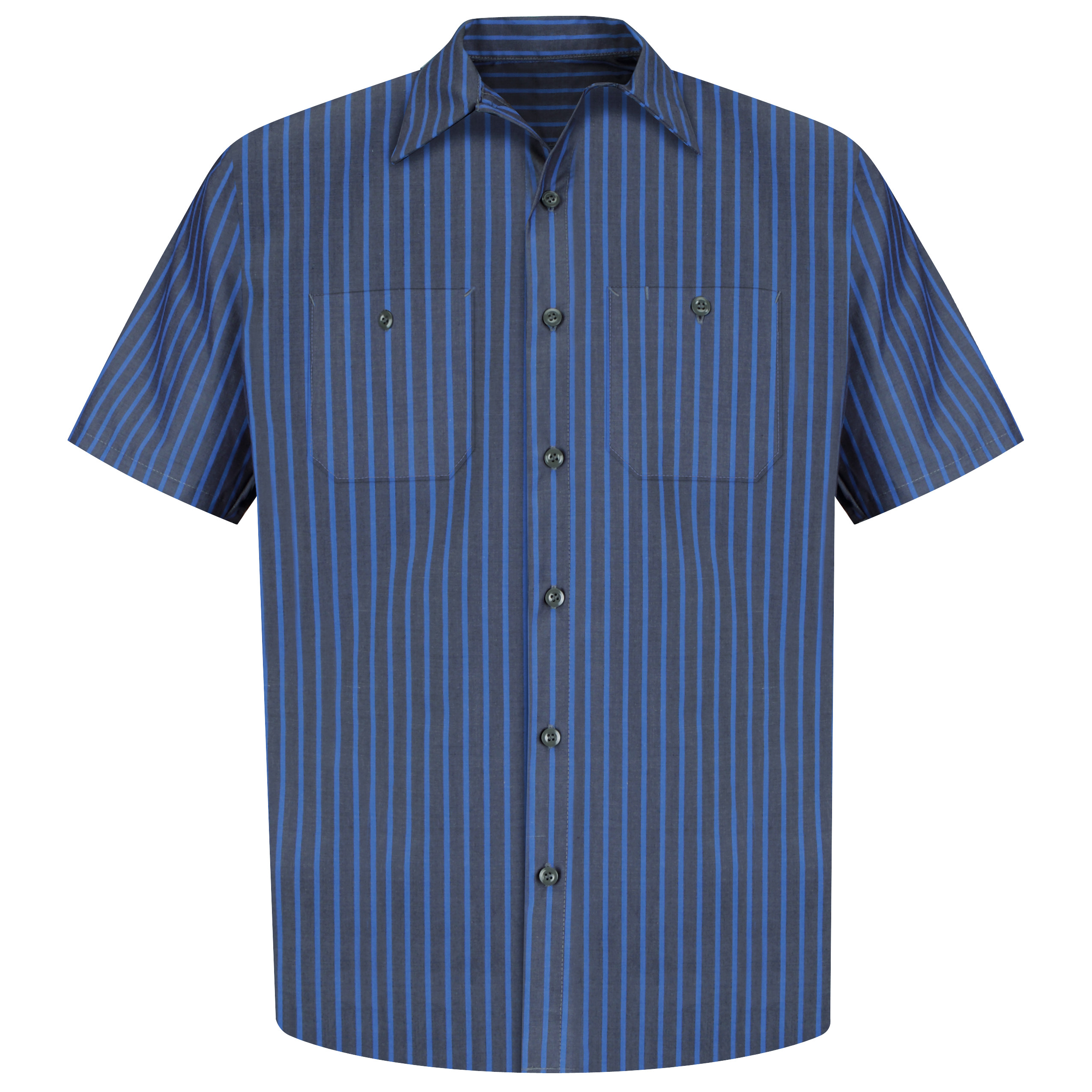 Red Kap® Men's Short Sleeve Industrial Stripe Work Shirt 2