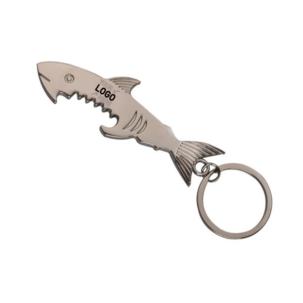 Fish Metal Shark Bottle Opener keychain 1
