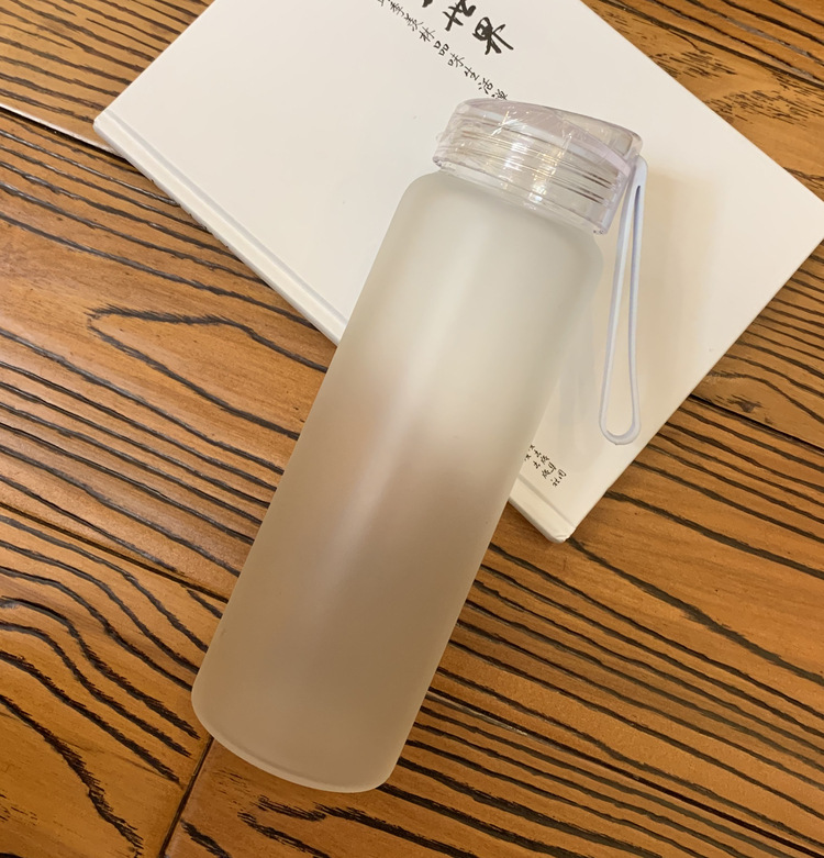 Breast Cancer Awareness Glass Water Bottle 15 oz 6