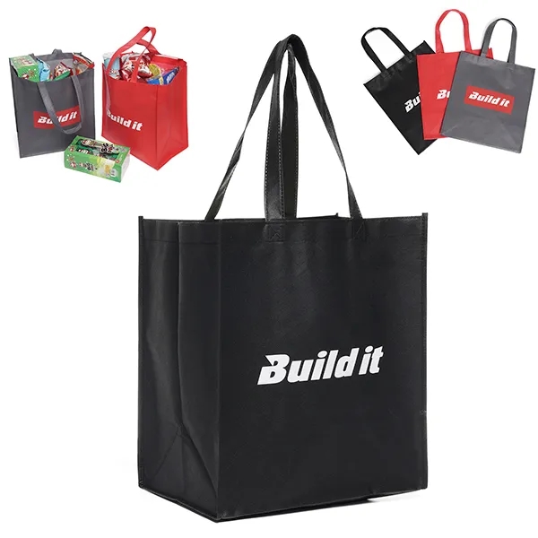 Rpet Non-woven Shopper tote -13" x 14.5" x 8.67" 1