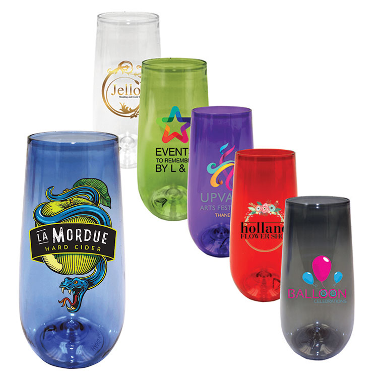 10 oz. Plastic Stemless Champagne Flute 10