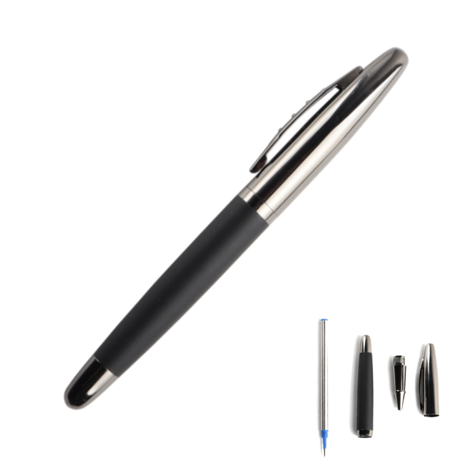 Stainless Steel Capped Rollerball Pen 6