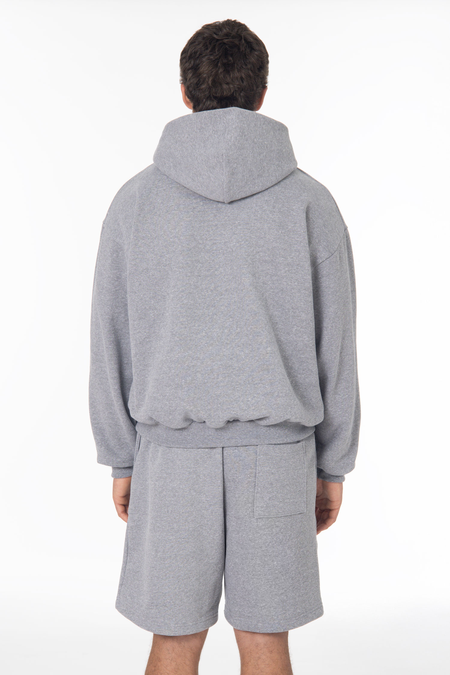 12OZ GABARDINE TRIBLEND FLEECE DOUBLE PULL ZIP HOO 5