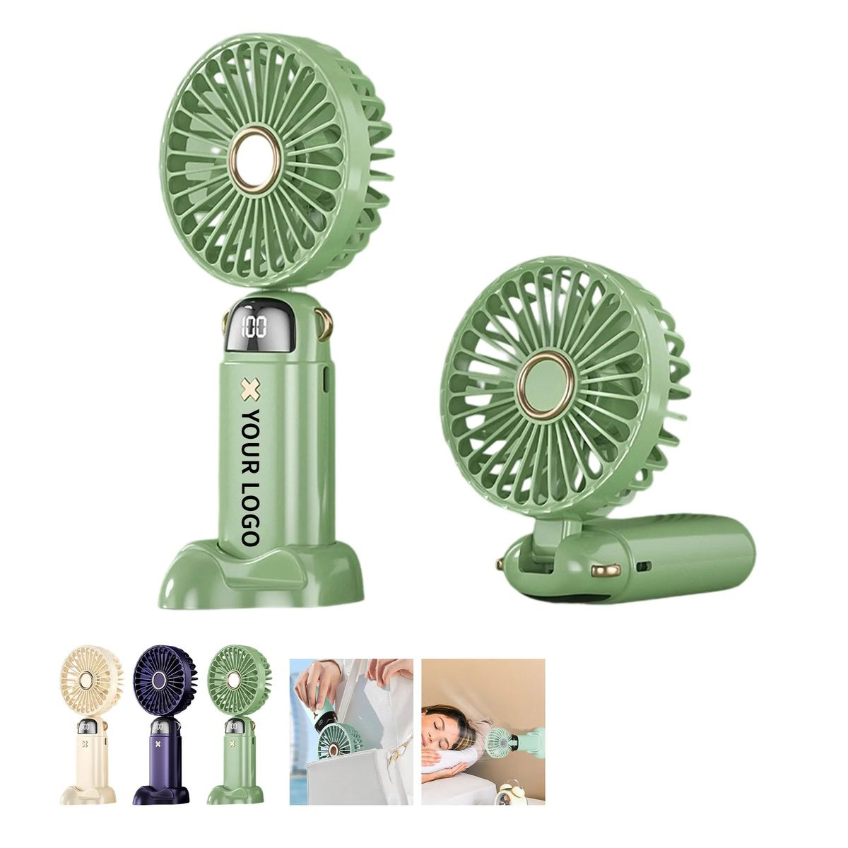 Silent Desk Fan with USB Charging Port 5