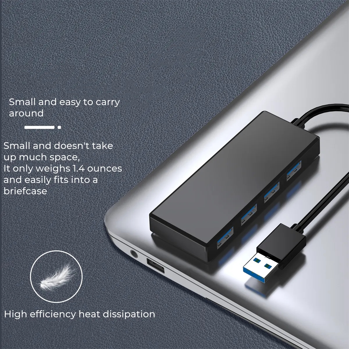4-Port USB 3.0 Hub Splitter Expander 5