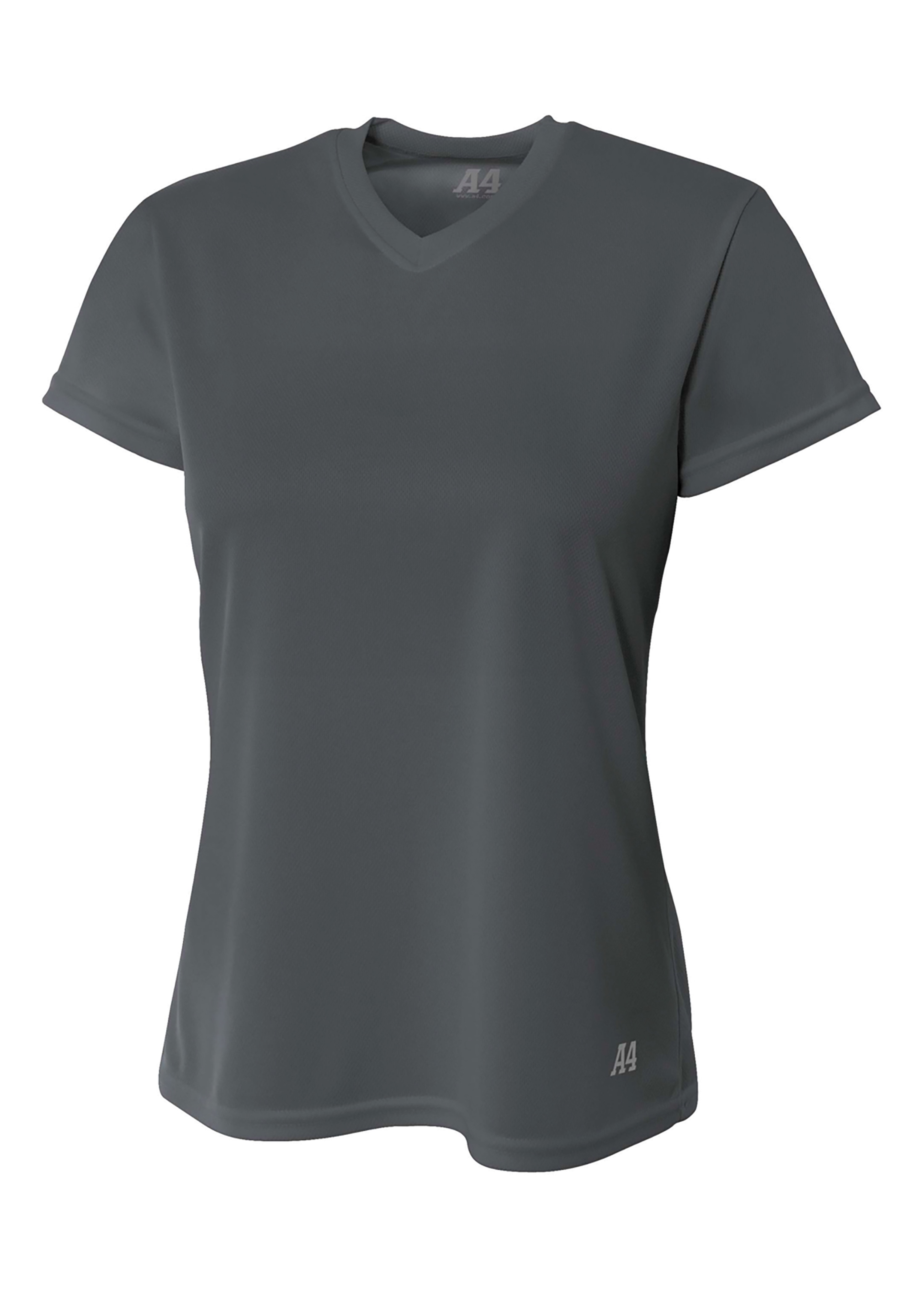 A4 Short Sleeve V-Neck Bird's Eye Mesh Tee 6